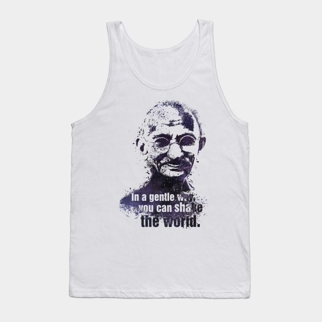 Gandhi quote Tank Top by conquart